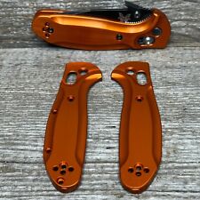 Mini Griptilian Orange Anodized Aluminum Smooth Scales Cnc Made In Usa