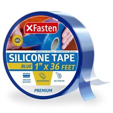 Xfasten Self Fusing Silicone Tape Blue 1 X 36-foot Silicone Tape For Plumbi...