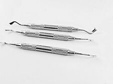 3gingival Retractor 37-grm2 Double End Concave Crescent Shape Dental Stainless