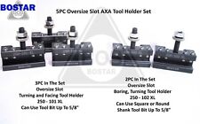 Bostar New Listing Axa Tool Post Tool Holder Oversize Slot 5pc Set For Lathe