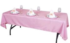 60 X 120 Rectangular Seamless Pink Tablecloth Wedding Restaurant Banquet Party