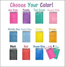 4x8 Hot Pinkteal Poly Bubble Mailers Colored Padded Shipping Mailing Envelopes
