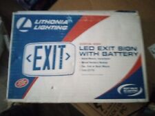 Lithonia Lighting Emergency Red Letter Exit Sign