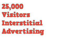 25000 Unique Website Traffic Usa Geo Targeted Interstitial Ads For 10-15 Days