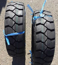 Two New 5.00-8 Forklift Ind Lug Rg Wflap Heavy Duty Forklift Tires Wtubes