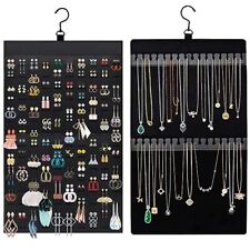 Hanging Jewelry Organizer Necklace Holder Storage Display Hanger For Wall Closet