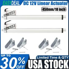 Set Of 2 18 High Speed Linear Actuators Heavy Duty 12v 330lbs For Auto Car Door