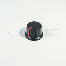 Us Stock 10pcs Hi-fi Cd Volume Tone Control Potentiometer Knob 6mm Black Red