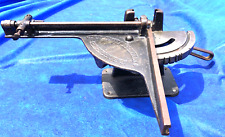 1900s Antique Cast Iron Printing Press Table Crank Measurement Rousec Co Tool