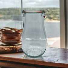Weck Jars Weck Tulip Jars 2.5 Liter Sour Dough Starter Jar Large Glass Jar
