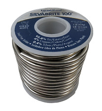 1lbs Silvabrite 100 Lead Free Solder 18 95.6 Tin 4 Copper .4 Silver 56761