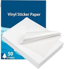 50 Sheets Sticker Paper For Printers - Printable Vinyl Sticker Paper Waterproof
