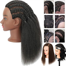 Mannequin Head With 100 Human Hair Manikin Hairdresser Practice Styling Head Us