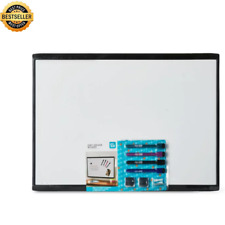 Pengear Magnetic Dry Erase Board Black 17 X 23 - Free Fast Delivery