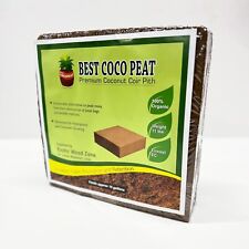 Best Coco Peat - Premium Coir Pith 5kg11 Lbs Block Expands To 15 Gallonlow Ec