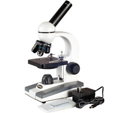 Amscope 40x-1000x Compound Microscope Science Biological Student Multi-use