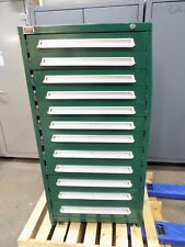 Lyon Modular Storage Cabinet 12-drawer 59 X 30 X 28 Steel Green Damaged