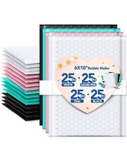 Bubble Mailer 6x10 Small Bubble Mailers 100 Pack Usable Size 6x9 Padded Env...