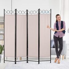 Room Divider 4 Panel Folding Privacy Screen Freestanding Partition Home Office