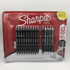Sharpie S Gel Pens Medium Point 0.7mm Black Ink 4 Metal New Opened Missing One