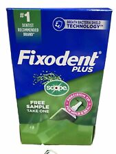 50 Tubes Fixodent Plus Precision Hold Scope Flavor-denture Adhesive Cream 0.35oz