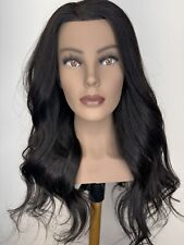 Human Hair Mannequin Head 24inch Hair Like Pivot Point Omc Dark Skin Cosmetology