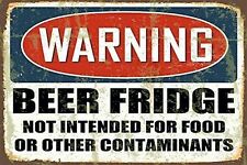 Warning Beer Fridge Sticker 5.5 X 3.5