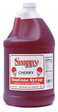 Snappy Cherry Sno Cone Syrup 1 Gallon Assorted Flavor Names