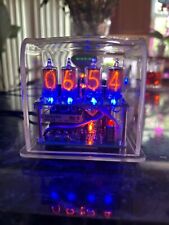 Homemade 4 Digit Nixie Clock Cube Blue Led W Wifi Or Gps Connection