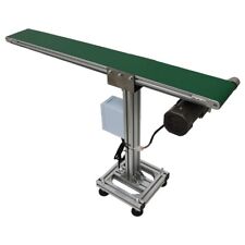 Electric Single Row Leg Small Pvc Belt Conveyor Machine 475.9 Load 22lbs 120w