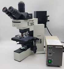 Olympus Microscope Bx40 With Fluorescence 10x 40x 100x And Trinocular Head