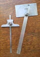 Craftsman No. 4029 Stainless Steel Protractor Craftsman Depthangle Gage Usa