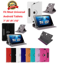 For Universal Android Tablets 7 8 9 10 10.1 Folio Leather Case Cover 360