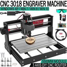 Cnc 3018 Pro Machine Router 3 Axis Engraving Pcb Wood Diy Mill5500mw Laser Head