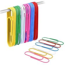 4 Inch Large Paper Clips Vinyl Coated Jumbo Paper Clips For Files Papers 40pcs