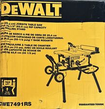 Dewalt Dwe7491rs 10 Jobsite Table Saw With 32.5rip Rolling Stand Brand New