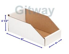 50 - 4 X 9 X 4 12 Corrugated Cardboard Open Top Storage Parts Bin Bins Boxes
