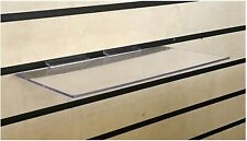 Clear Slatwall Shelves 6 Inch X 12 Inch Set Of 8 Retail Display Or Home Use