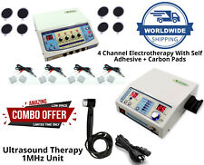 Combo Ultrasound Therapy 1mhz Machine With Electrotherapy 4 Channel Therapy Unit