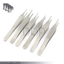6 O.r Adson Forceps Micro Fine Point 4.75 Serrated Surgical Dental Instruments