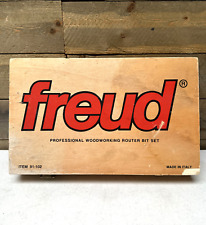 Freud 91-102 6 Piece Double-flute Straight Router Bit Set Good Conditions