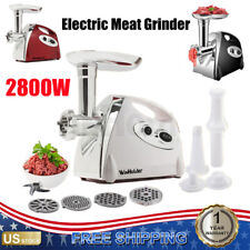 Electric Meat Grinder 2800w Kitchen Stainless Steel Sausage Maker Filler Stuffer