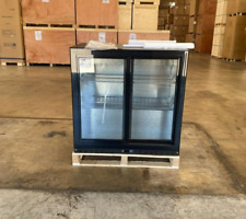New Commercial Back Bar Cooler Refrigerator 2 Sliding Glass Door Nsf Etl