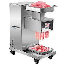 Vevor Commercial 500kgh Meat Cutting Machine 3mm Blade Meat Slicer Cutter Dicer