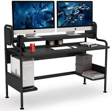 Tribesign Computer Desk With Hutch 55-inch Large Gaming Desk For Home Office Yr