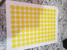 108 Bright Bold Yellow Blank Rummage Garage Yard Sale Stickers Labels Tags Sale