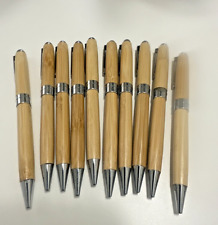 Lot Of 10 Pens Imitation Wood