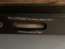 Starrett No. 199 Master Precision Level 15 Length With Original Factory Box