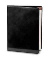 Bosca Leather Writing Pad Cover Portfolio Black Leather 9.5 X 12.5 Nwot 245
