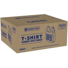 T-shirt Thank You Plastic Grocery Store Shopping Carry Out Bag 1000ct Recyclable